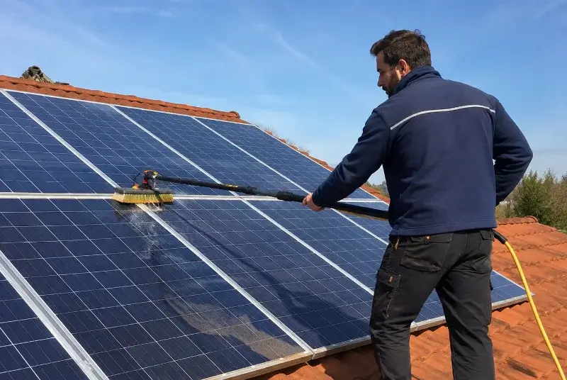 Nettoyage et entretien de panneaux solaires à Chozeau